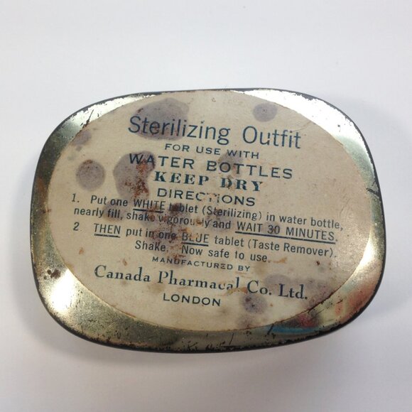 Sterilizing Outfit Tin Box Vintage pharmacy drug store Canada Pharmacal Co - Picture 2 of 10